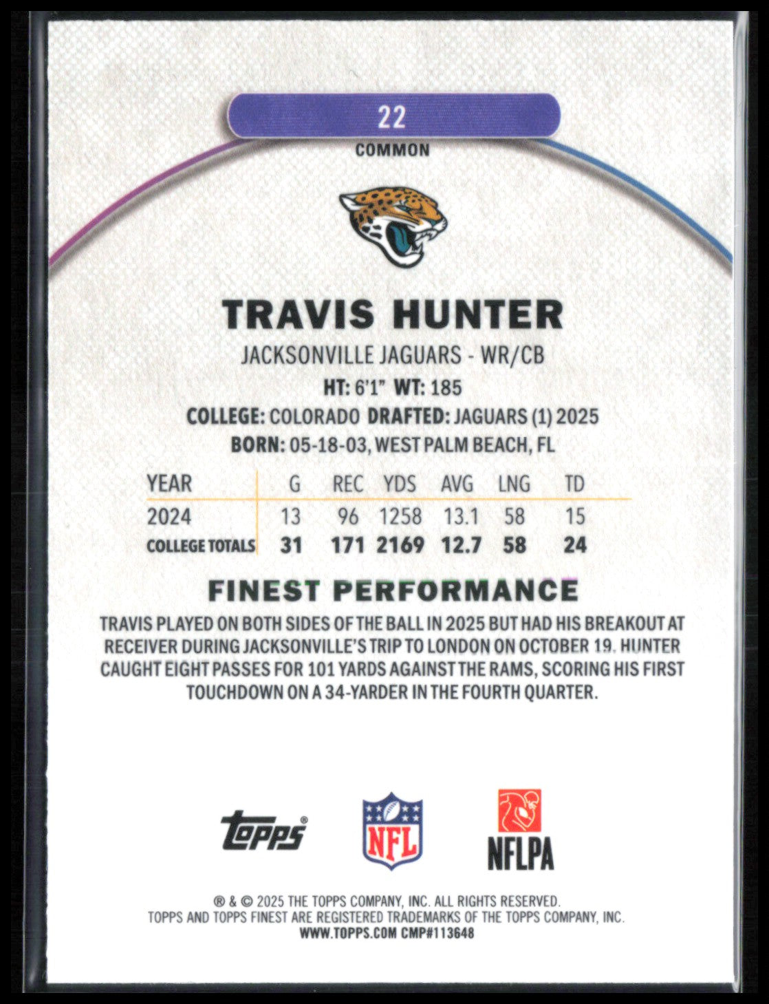 Travis Hunter RC