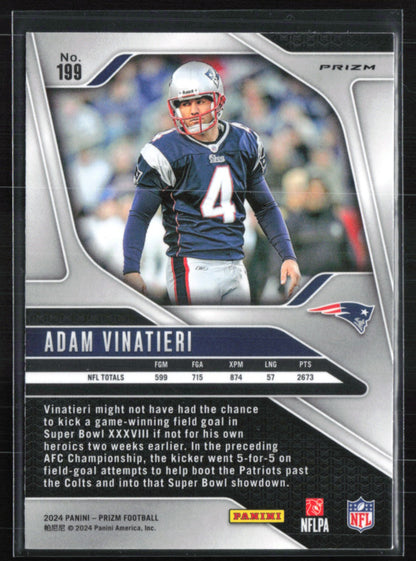 Adam Vinatieri Green Prizm