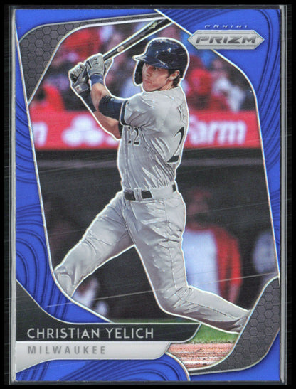 Christian Yelich Blue Prizm 2020 Prizm