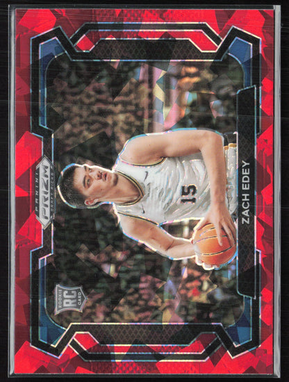 Zach Edey RC Cracked Ice Variation Red