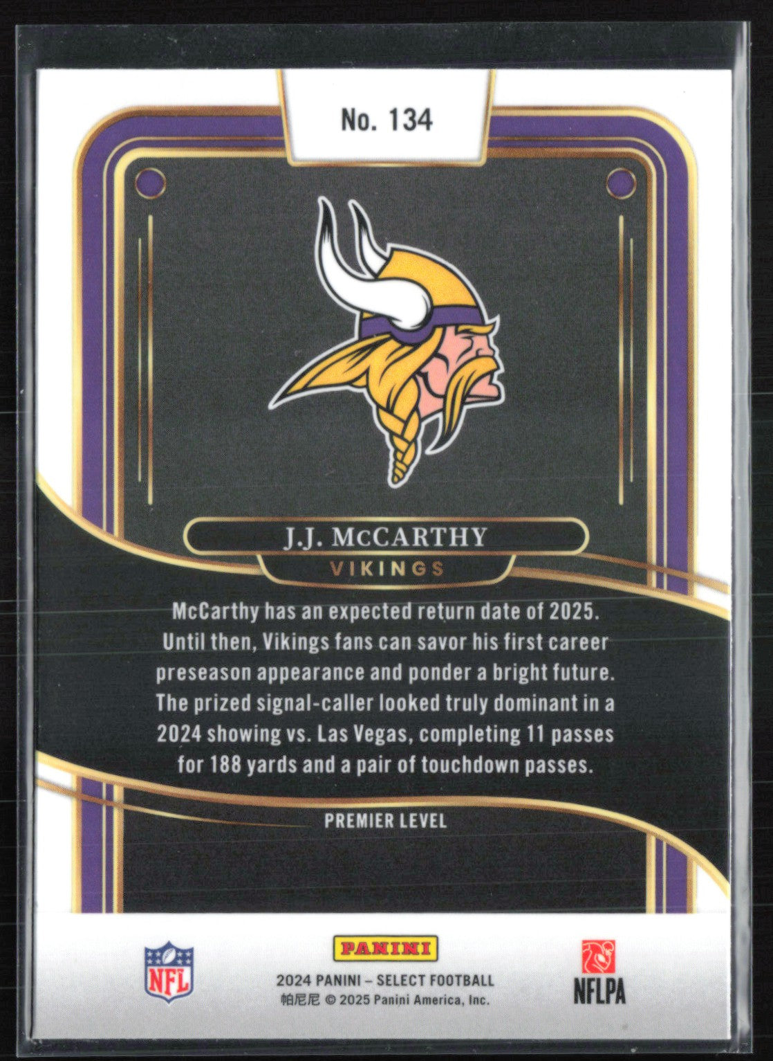 J.J. McCarthy RC Premier Level