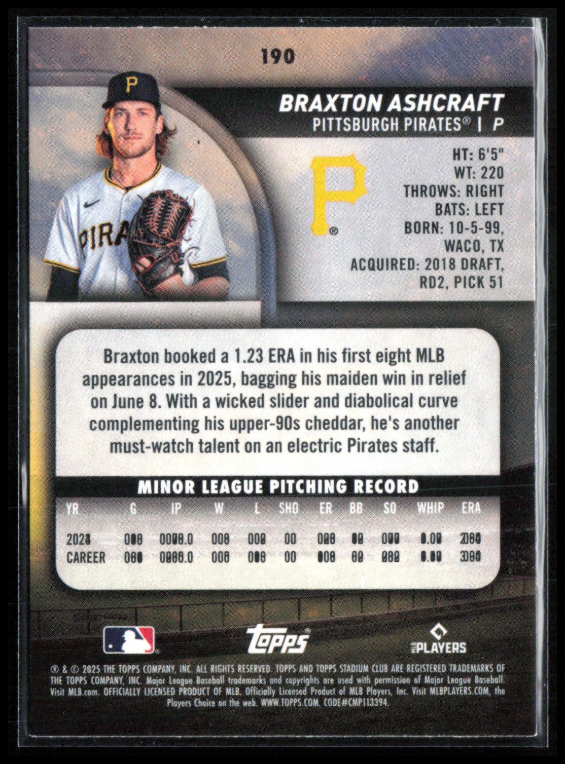 Braxton Ashcraft RC