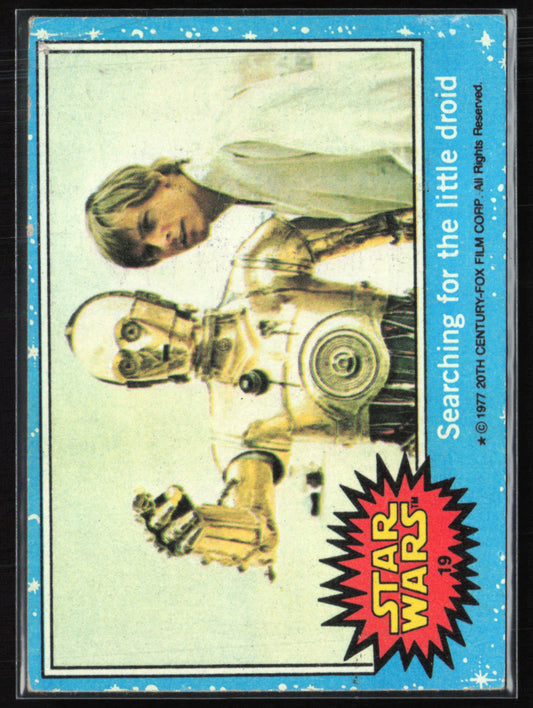 Searching for the little droid 1977 Topps Star Stars