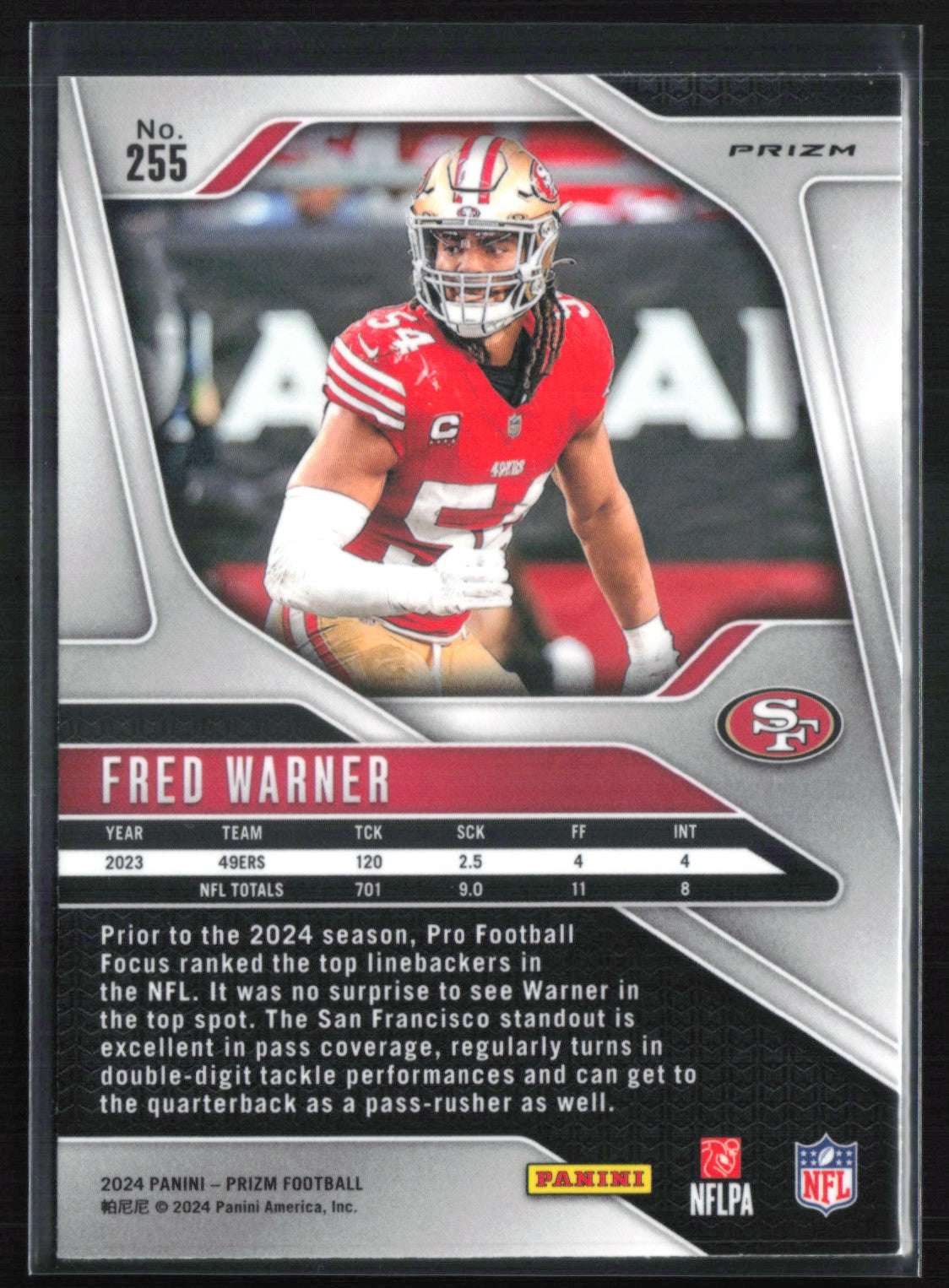 Fred Warner Silver Prizm