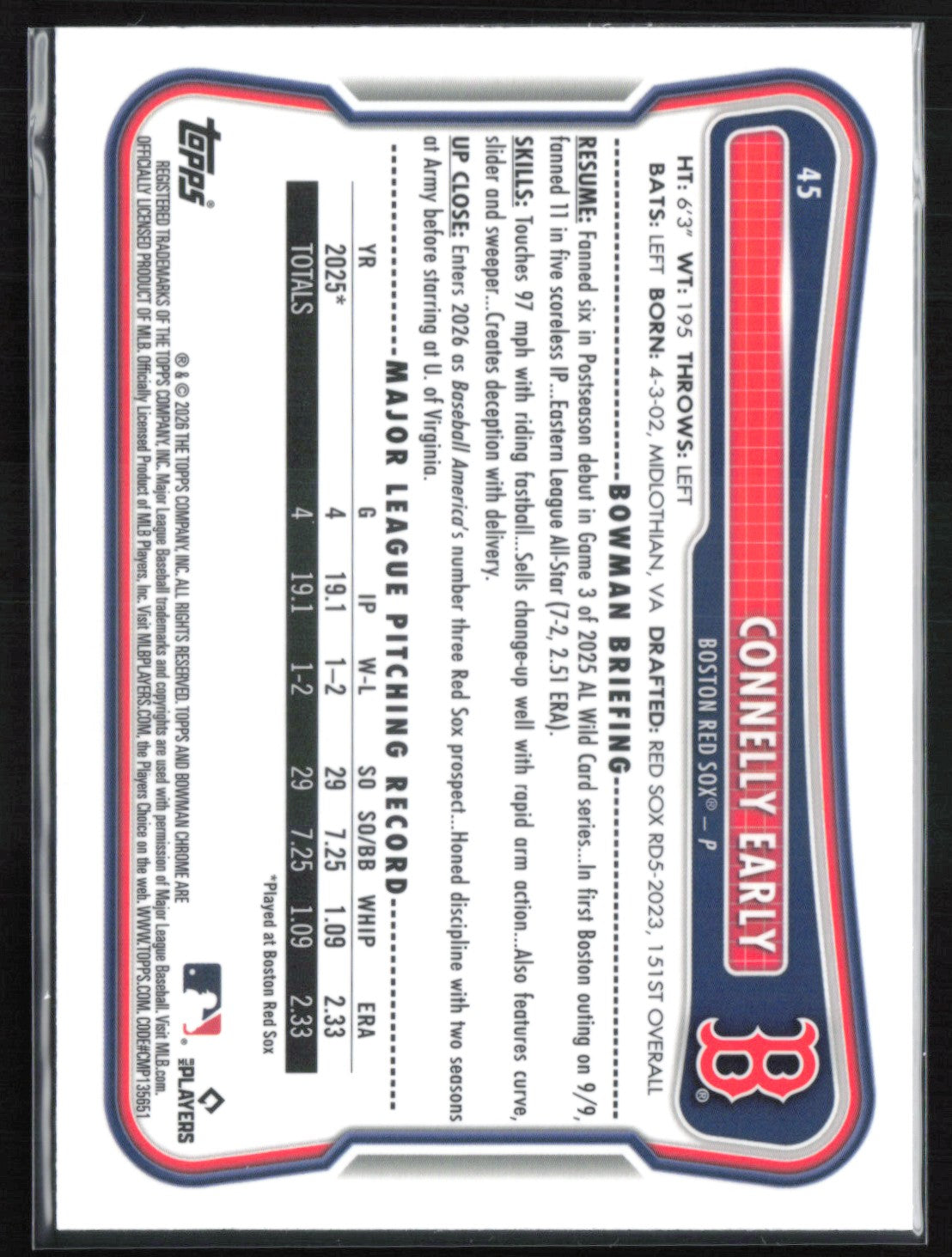 Connelly Early RC Mojo