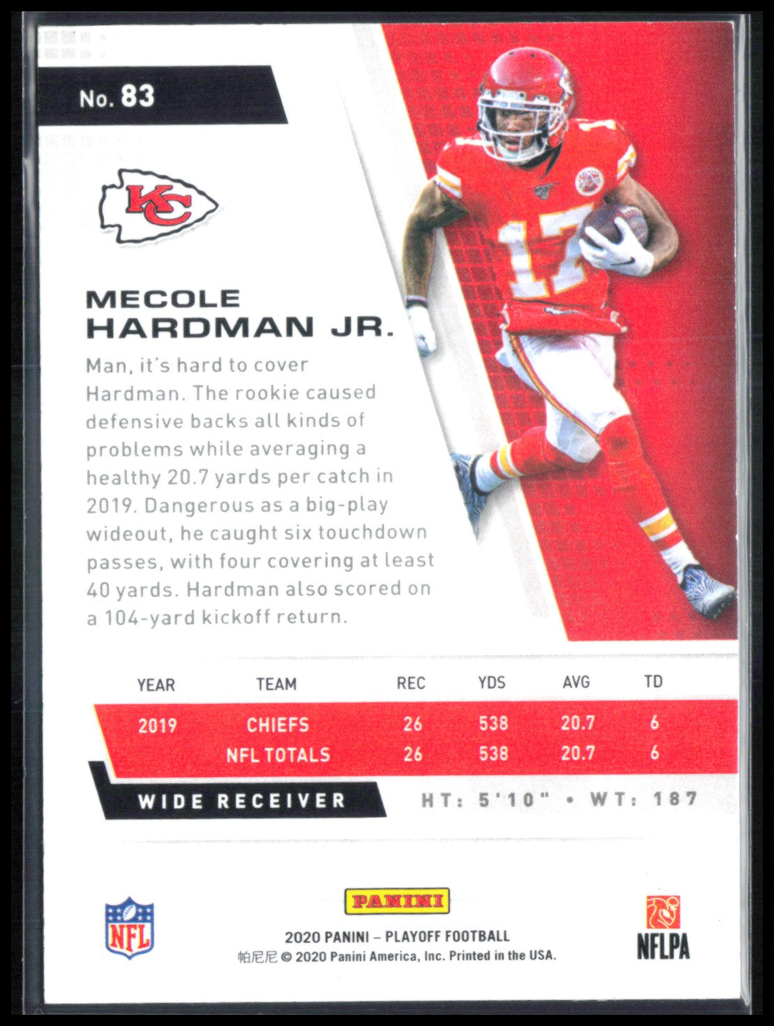 Mecole Hardman Jr. RC /99