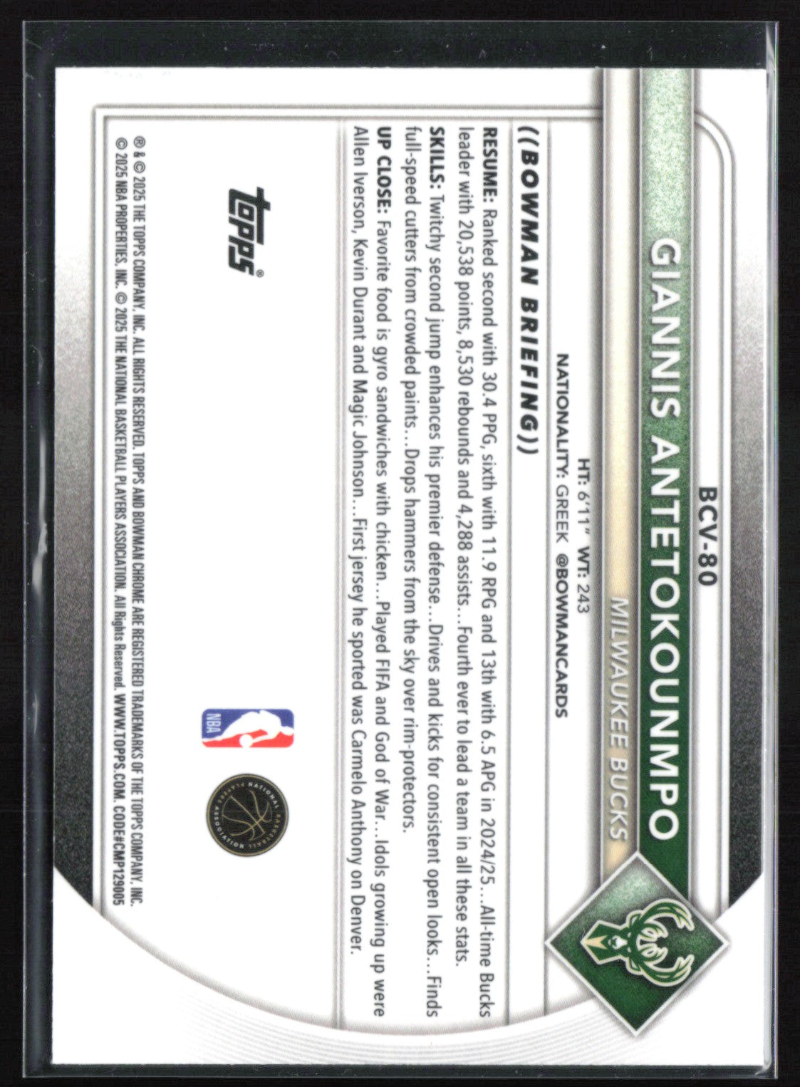 Giannis Antetokounmpo Mini Diamond