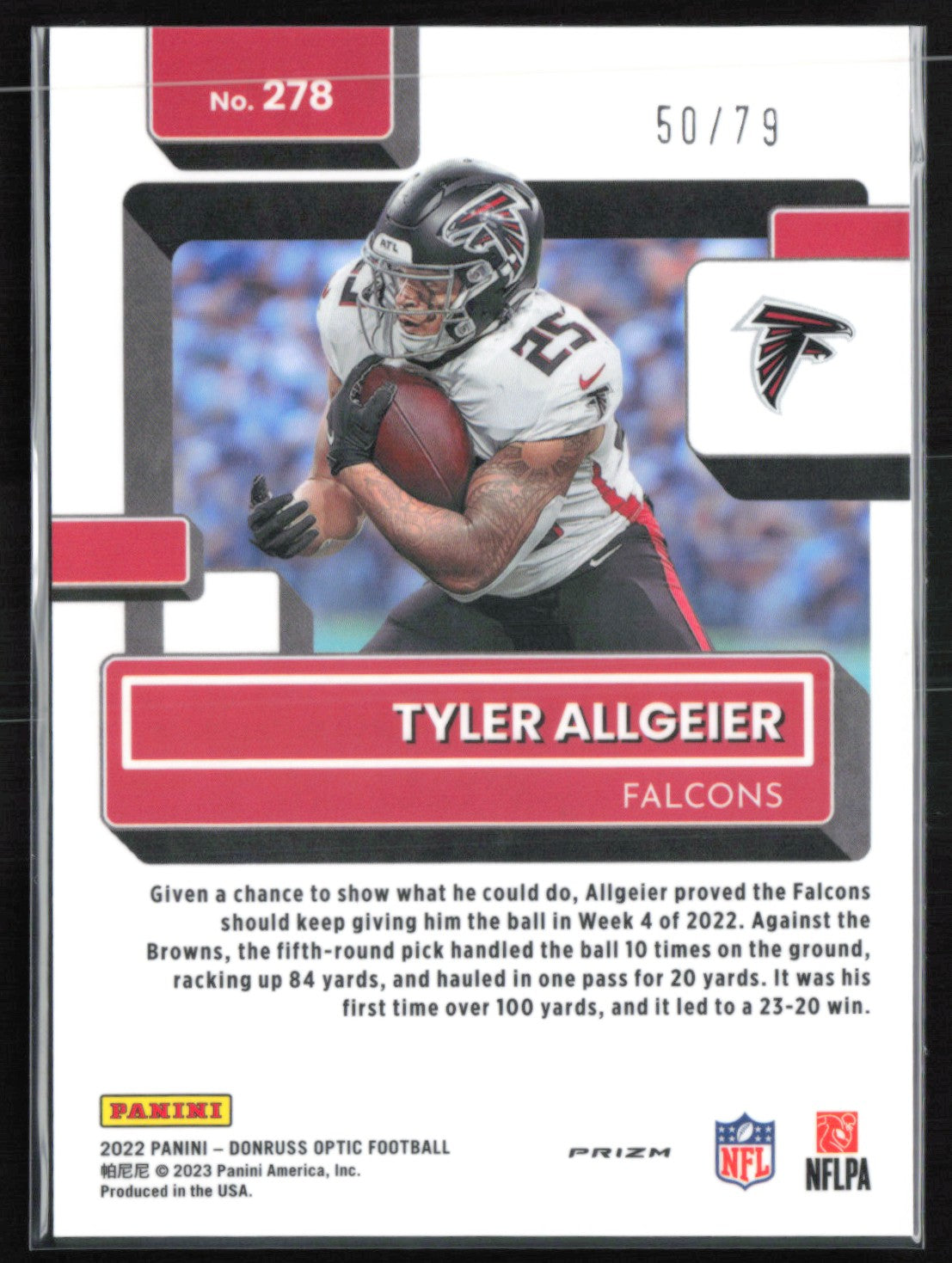 Tyler Allgeier RC Pink Velocity /79