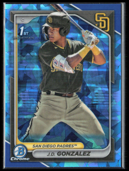 J.D. Gonzalez 1st Bowman Sapphire
