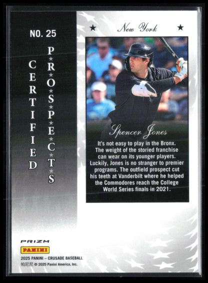 Spencer Jones Certified Prospects