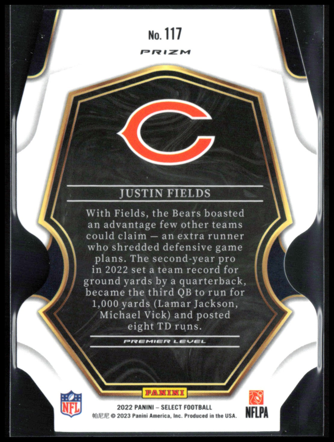Justin Fields Silver Die-Cut