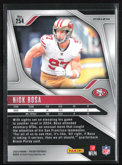 Nick Bosa Silver Prizm