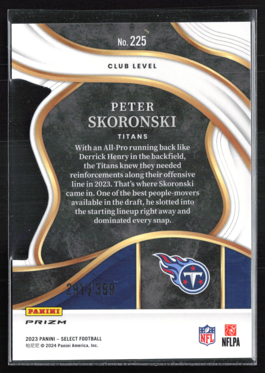 Peter Skoronski RC Orange Club Level /399