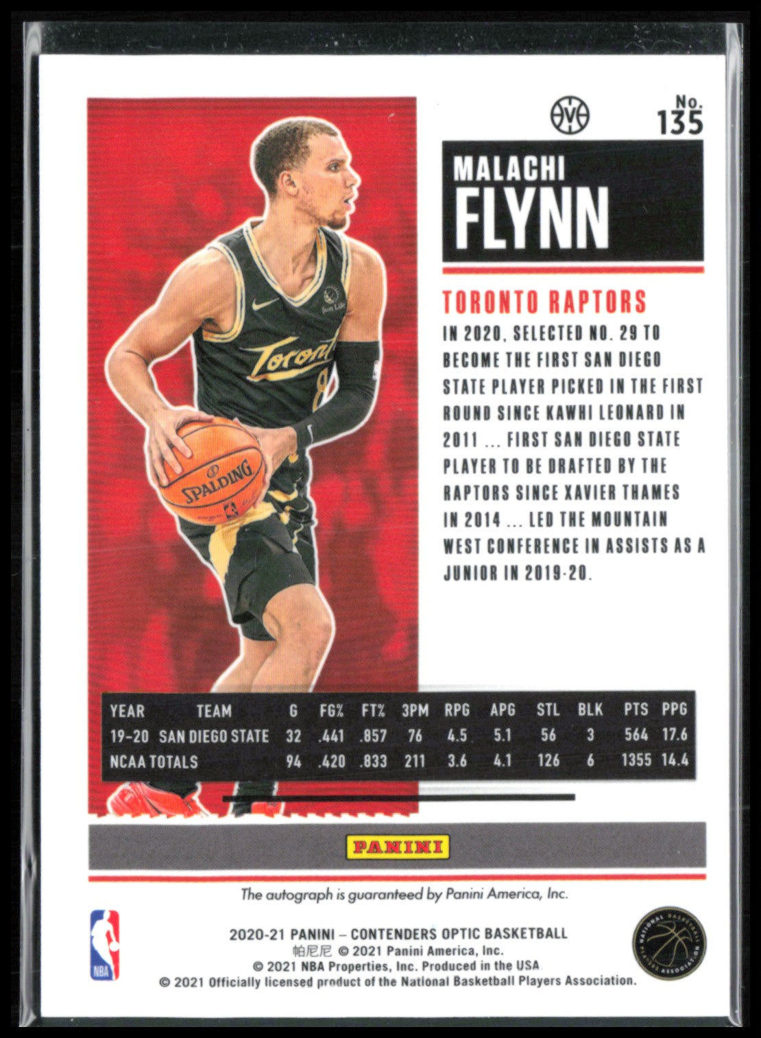 Malachi Flynn RC Auto Holo Rookie Ticket
