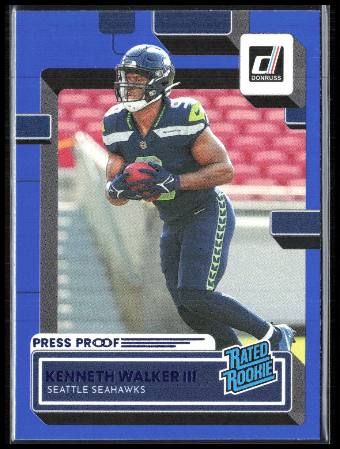 Kenneth Walker III RC Blue Press Proof