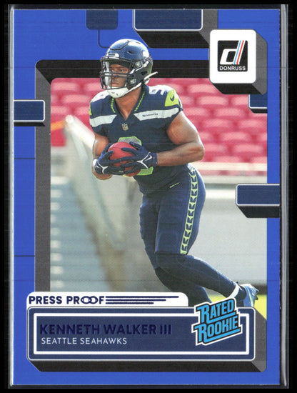 Kenneth Walker III RC Blue Press Proof