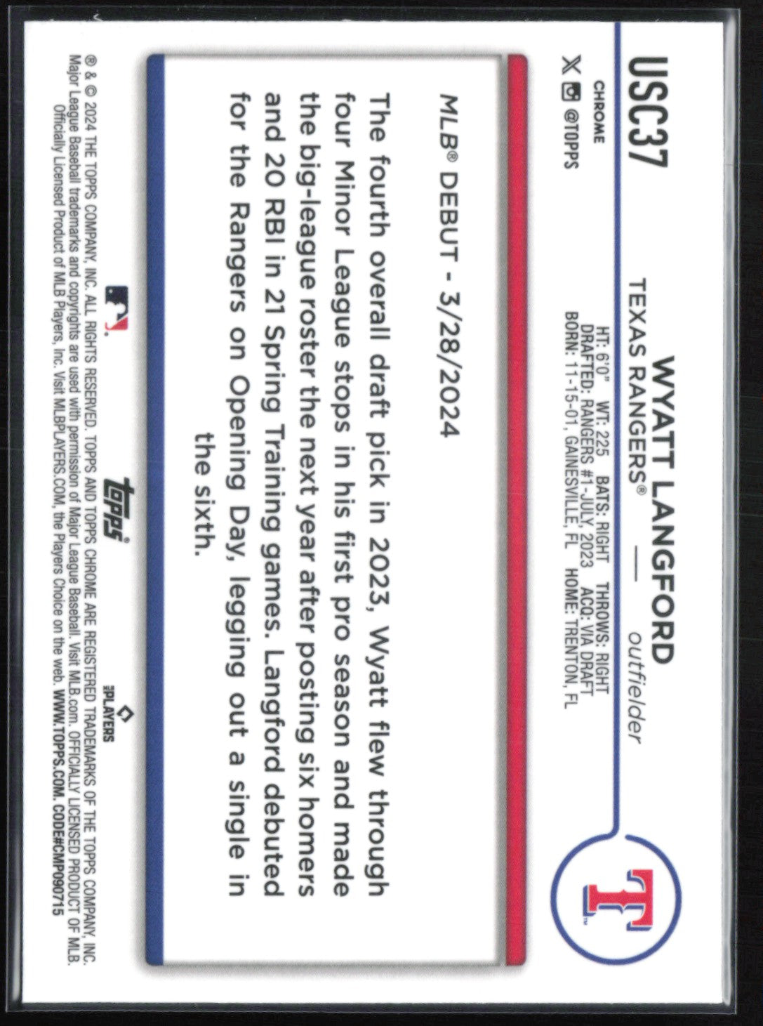 Wyatt Langford RC