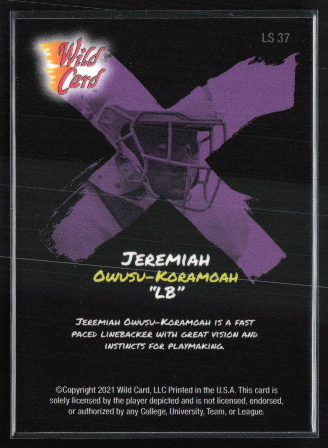 Jeremiah Owusu-Koramoah Purple /125 Holo-Lux