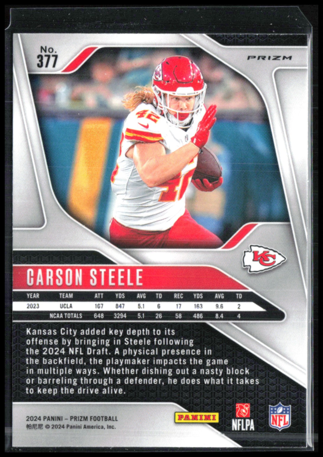 Carson Steele RC Silver Prizm