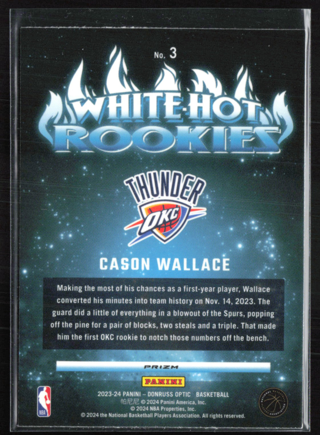 Cason Wallace RC Purple