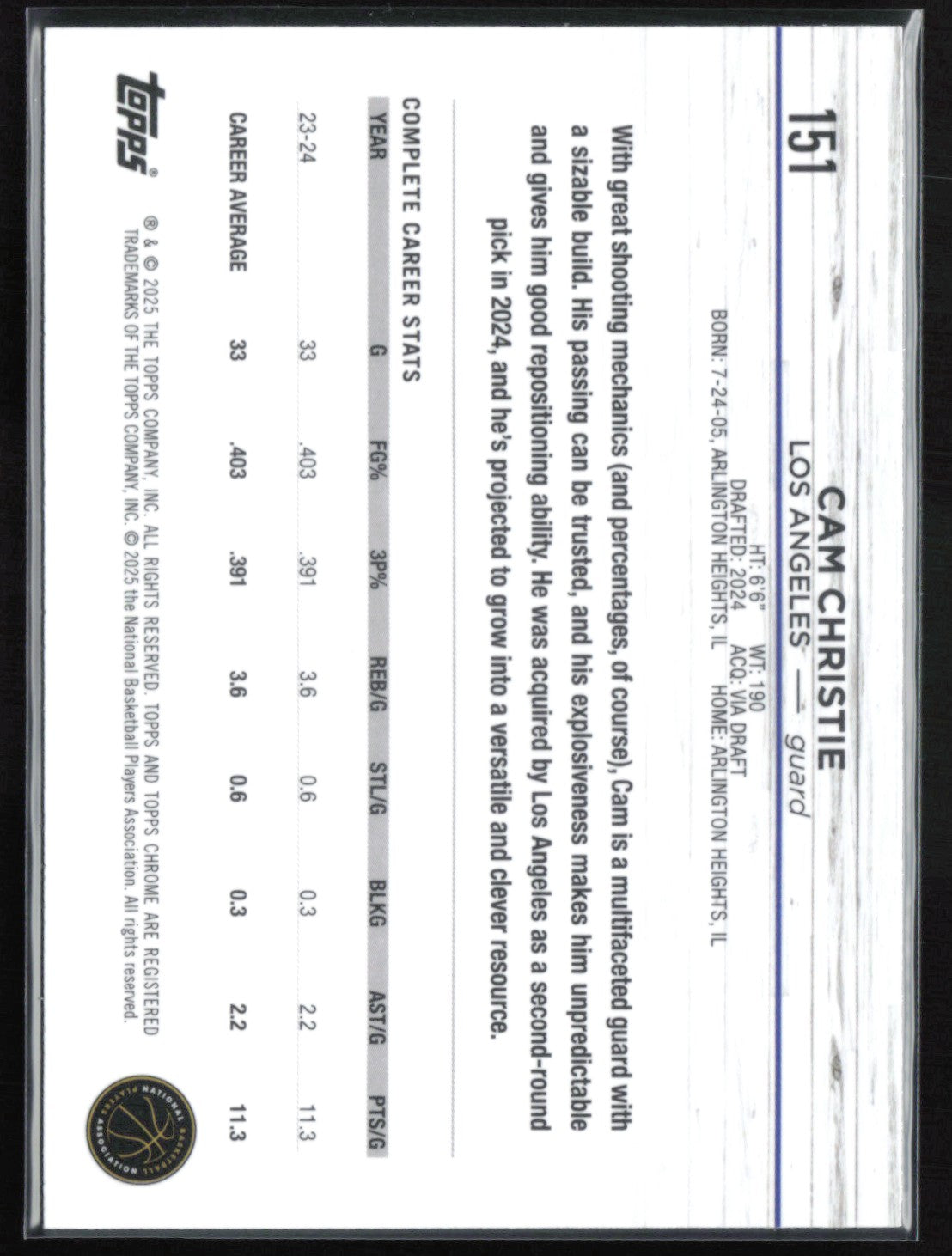 Cam Christie RC