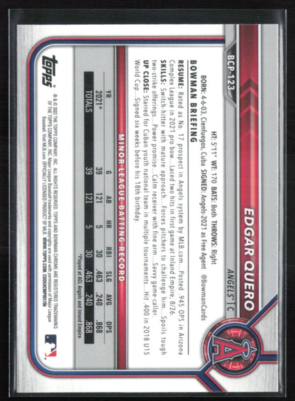 Edgar Quero 1st Bowman