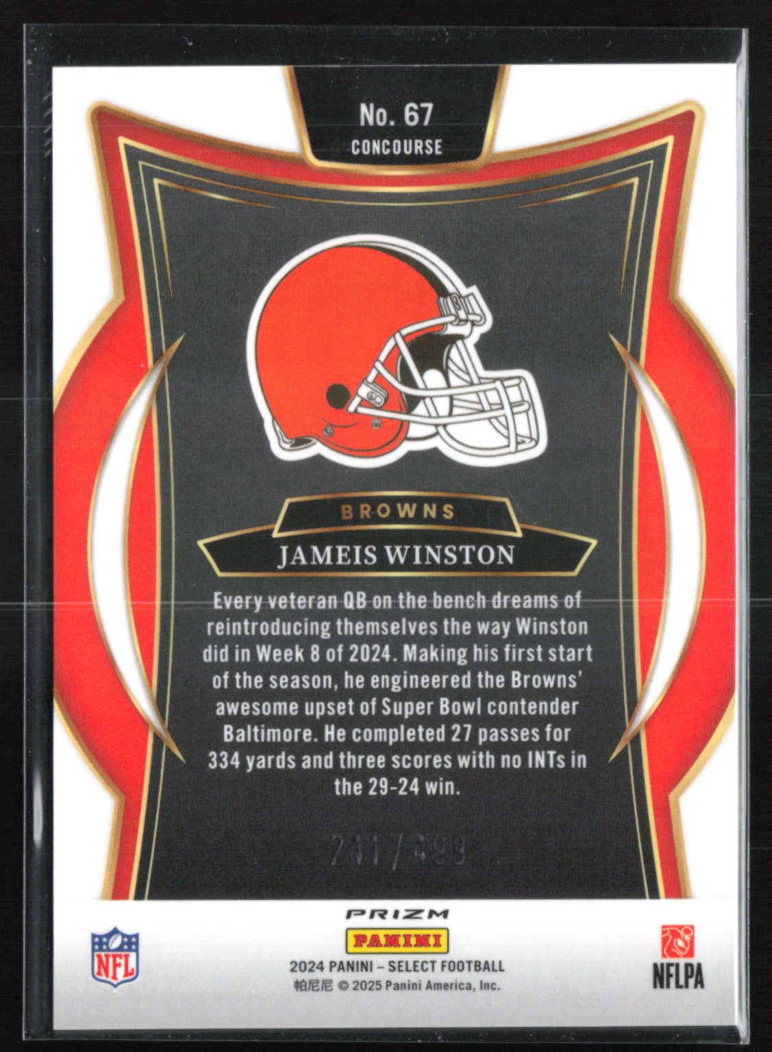Jameis Winston Orange Shock /499
