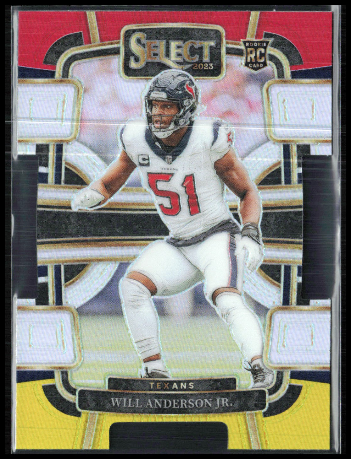 Will Anderson Jr. RC Red Yellow Die-Cut