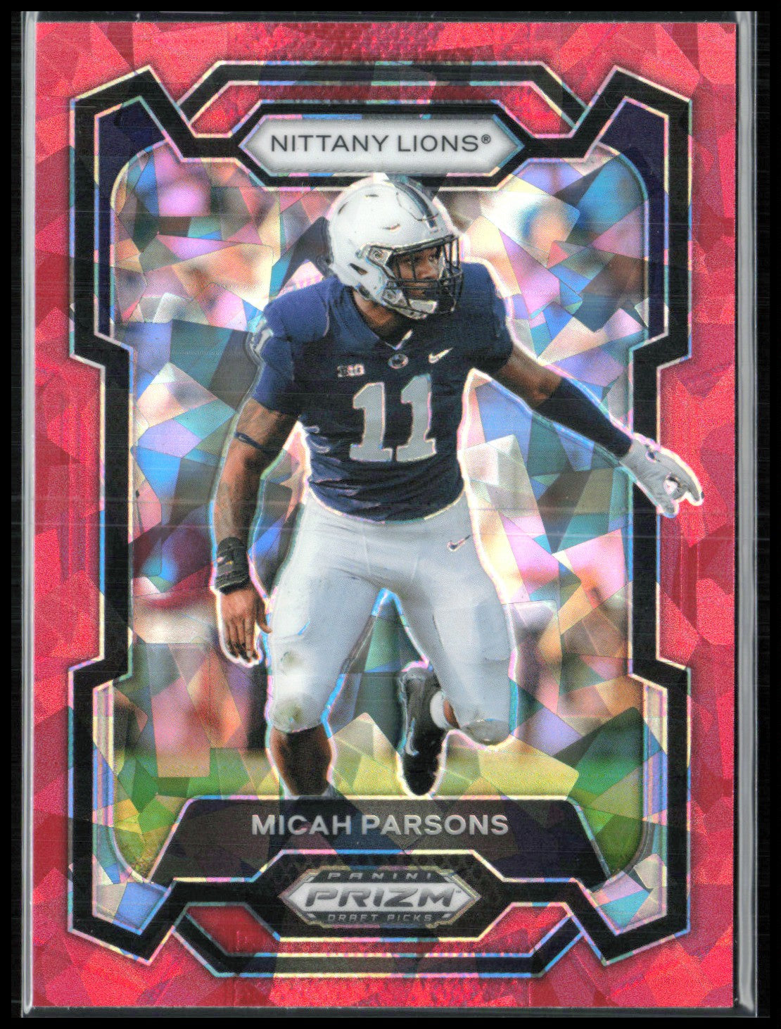 Micah Parsons Red Cracked Ice