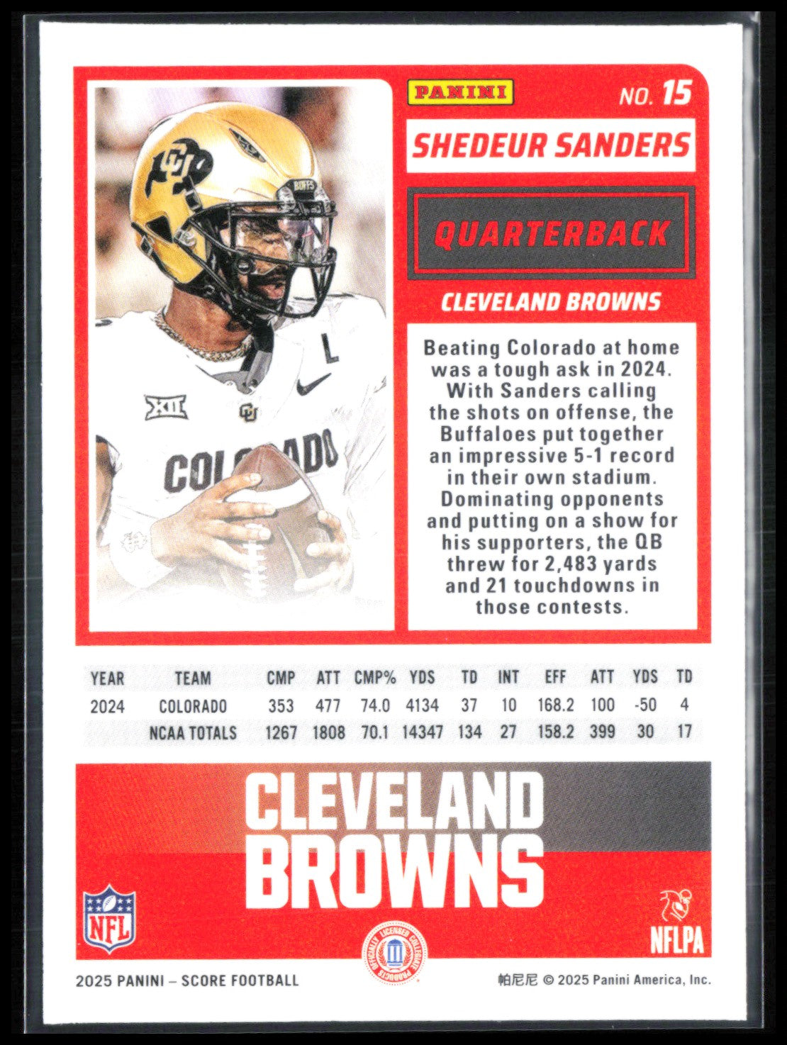Shedeur Sanders RC