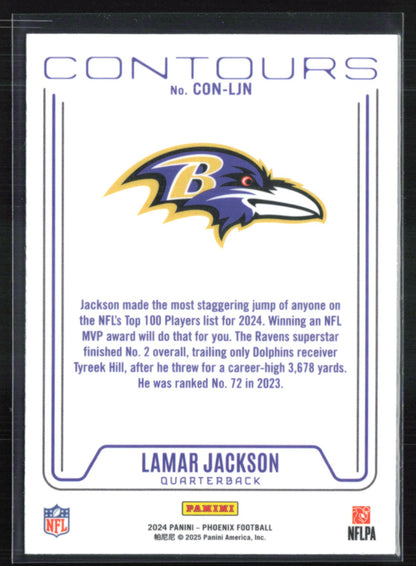 Lamar Jackson Contours Silver