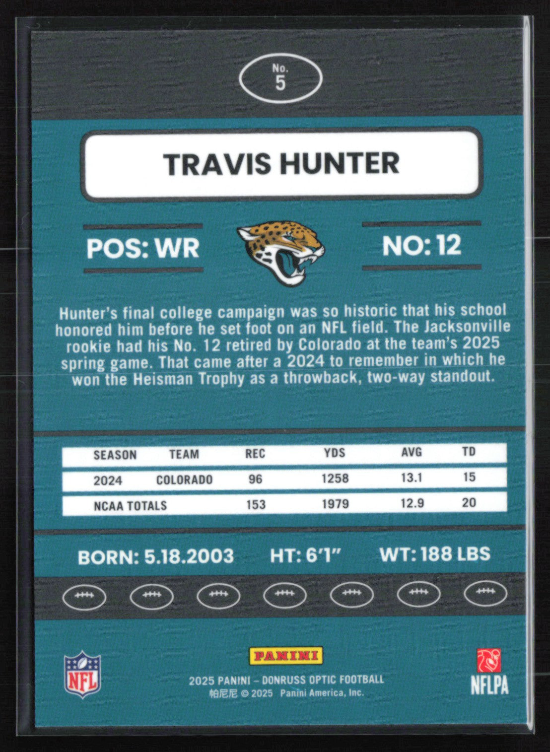 Travis Hunter RC Retro