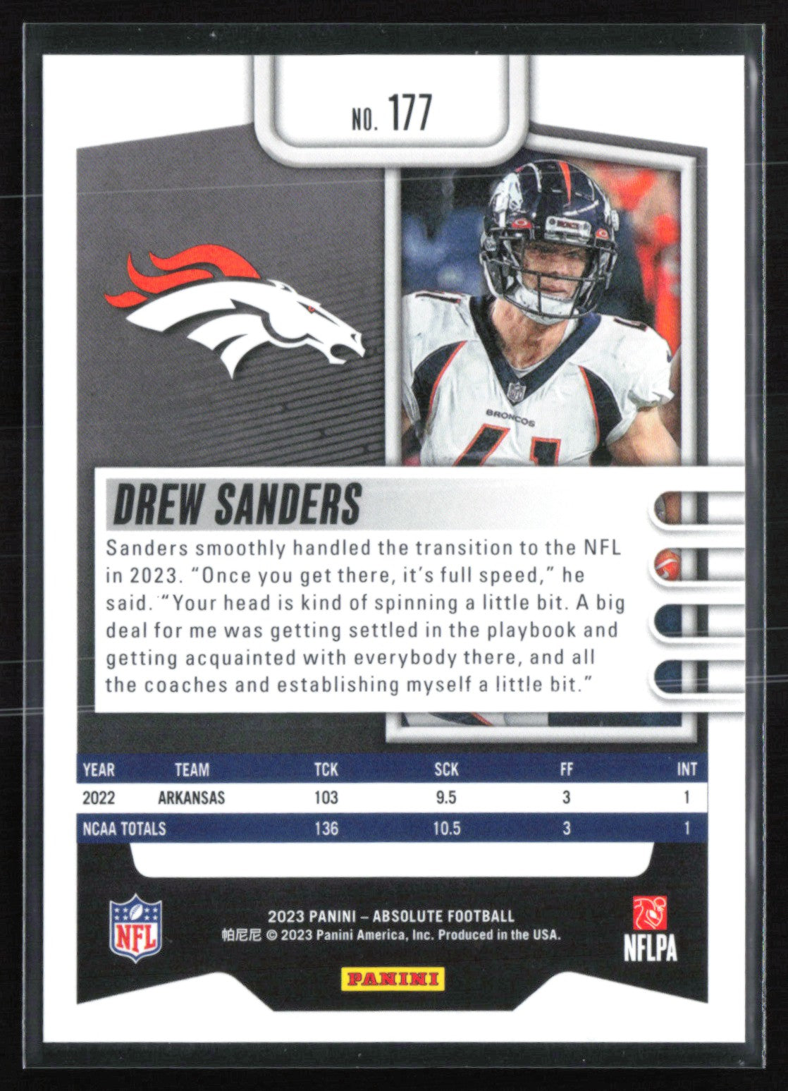 Drew Sanders RC Blue /199