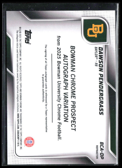 Dawson Pendergrass 1st Bowman Auto