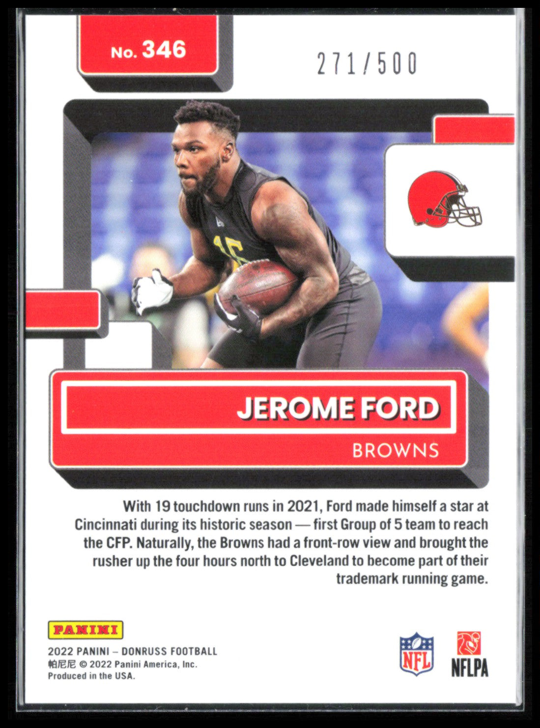 Jerome Ford RC Purple /500