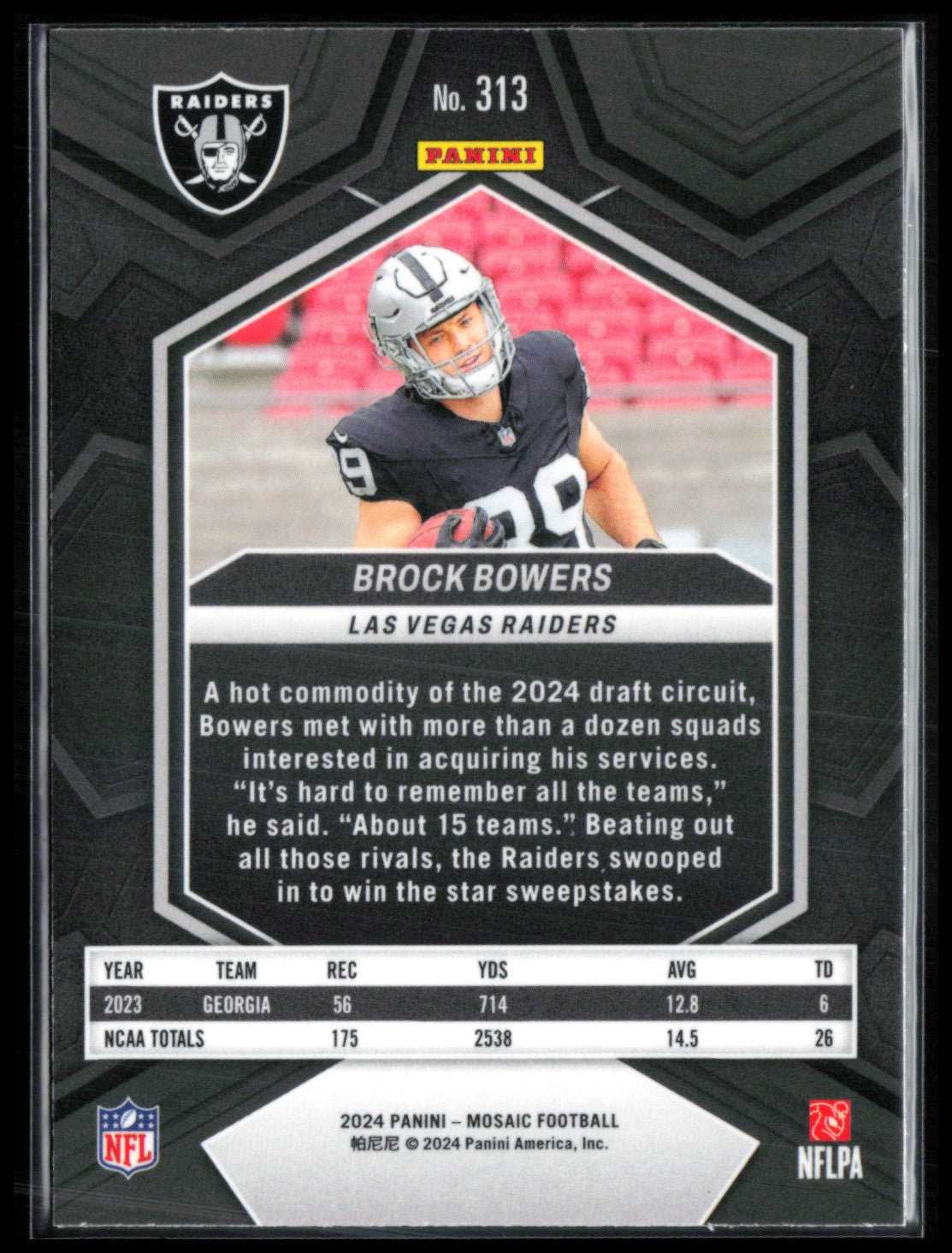 Brock Bowers RC