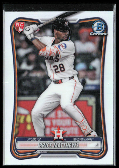 Brice Matthews RC Red Rookie Logo