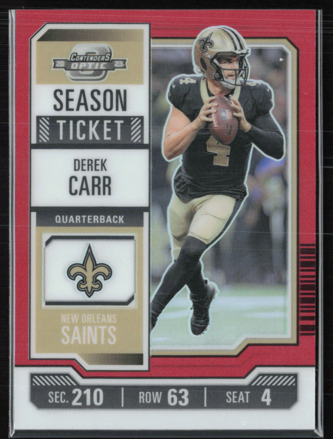Derek Carr Red /175 Holo