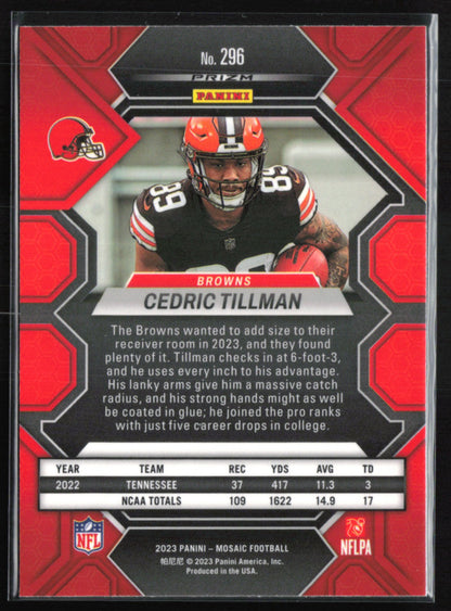 Cedric Tillman RC Green Mosaic