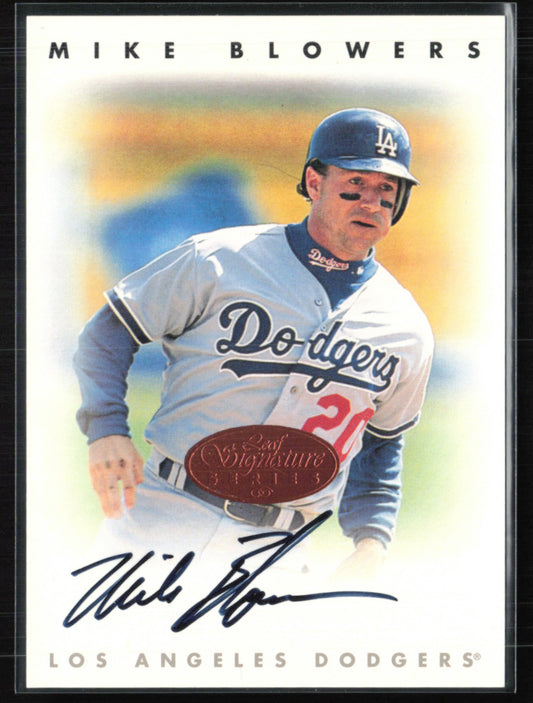 Mike Blowers Auto 1996 Leaf Signature Series