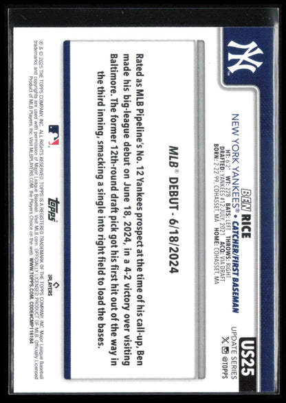 Ben Rice RC Debut