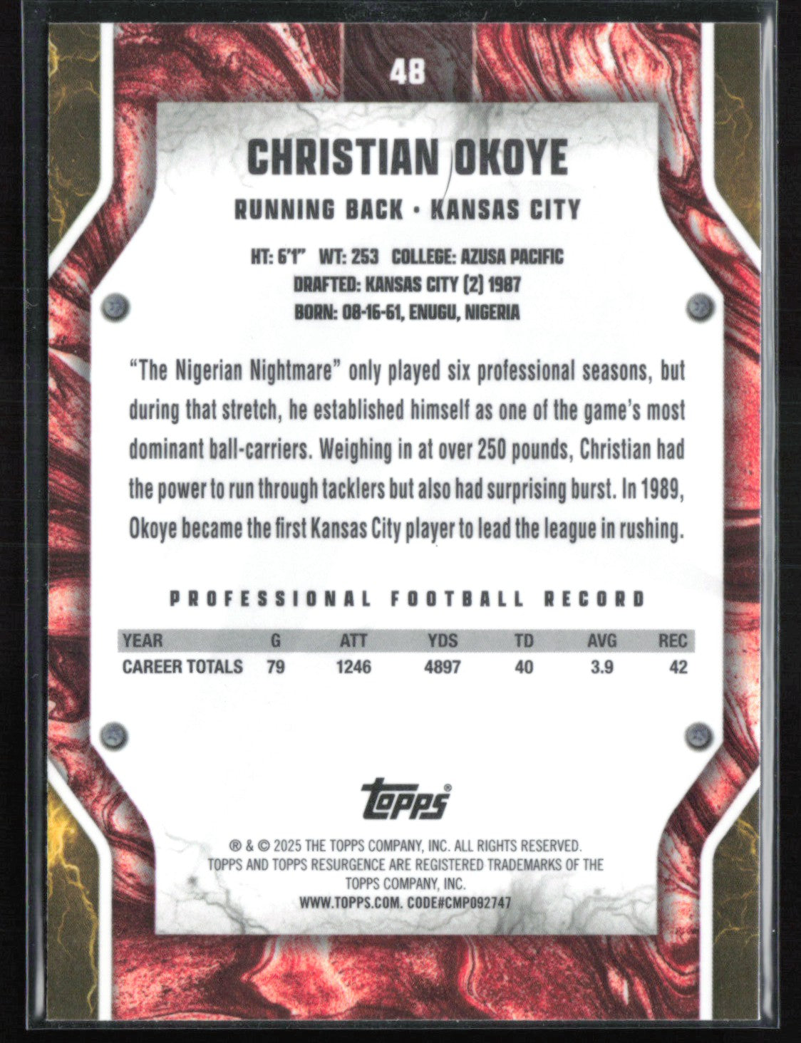 Christian Okoye Hyper