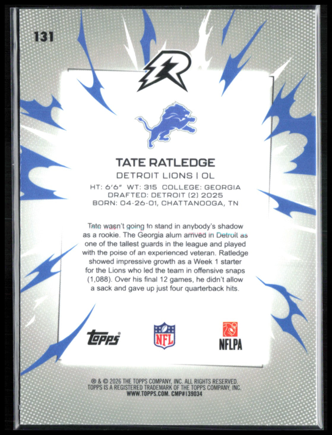 Tate Ratledge RC Blue Wave /275