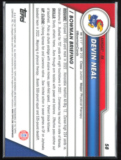 Devin Neal 1st Bowman Sapphire