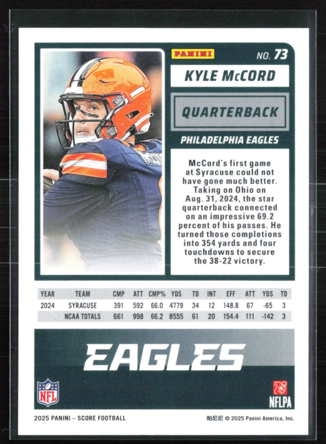 Kyle McCord RC