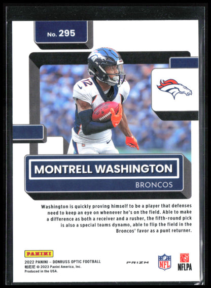Montrell Washington RC Purple Shock