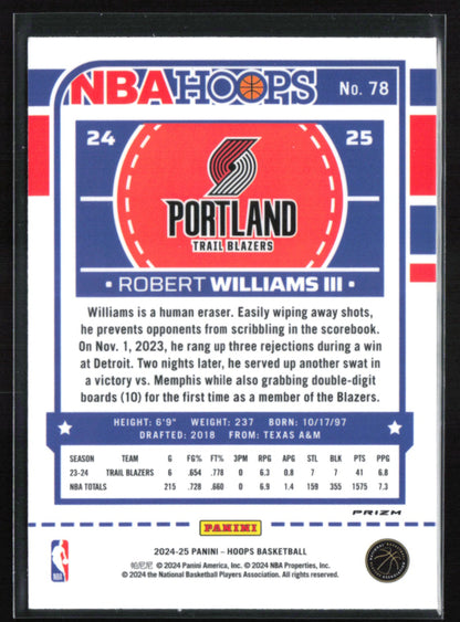 Robert Williams III Purple Winter