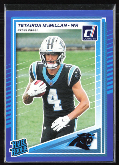 Tetairoa McMillan RC Press Proof Blue