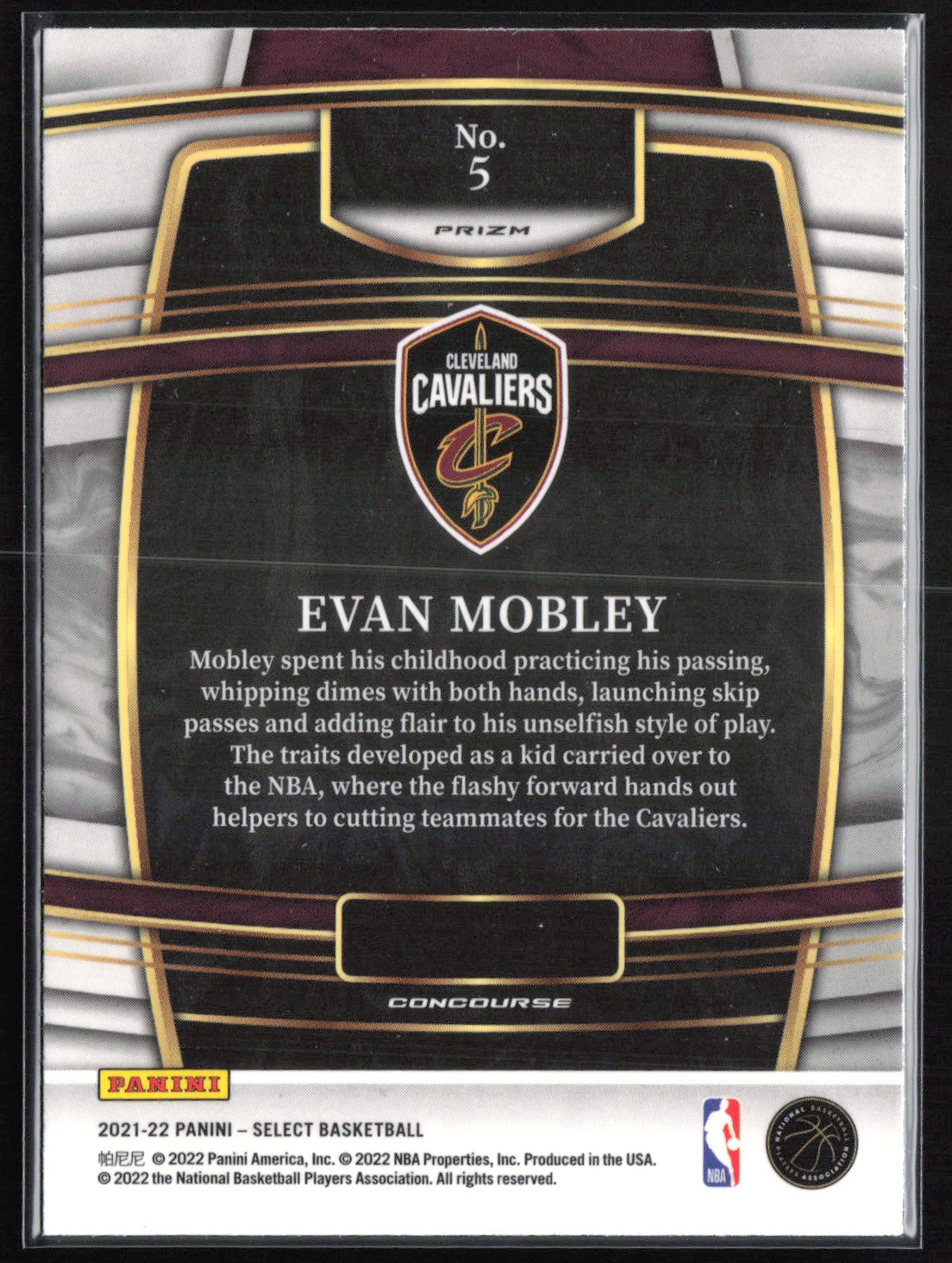 Evan Mobley RC Silver