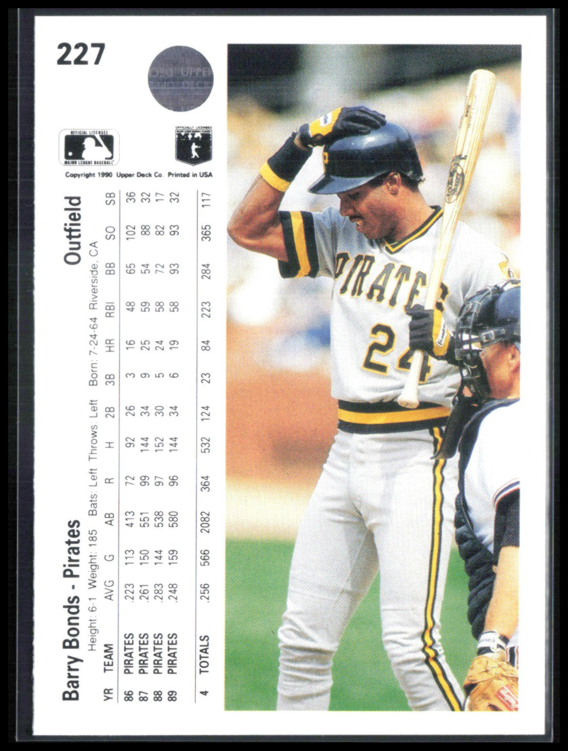 Barry Bonds 1990 UD